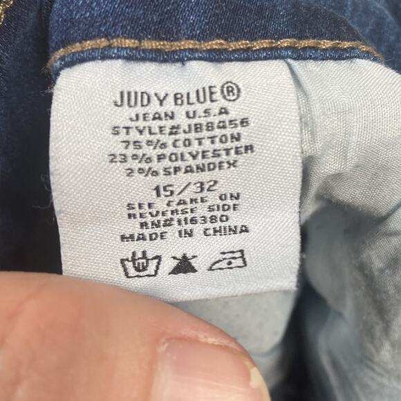 Judy Blue Women's Straight Leg Jeans - Dark Blue - Picture 7 of 8